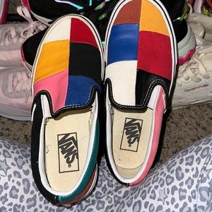 Size men’s 4 slide on patched vans